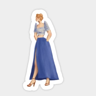 Bubbles in Modern Filipiniana Sticker